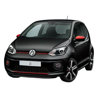 VW up GTI noire sticker