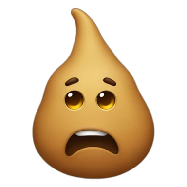 Expressionless poo sticker