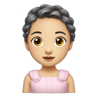 Une petite fille ￼ coréenne sticker