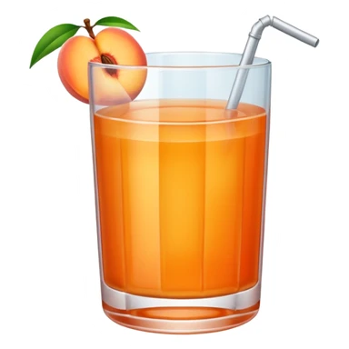 Peach juice sticker