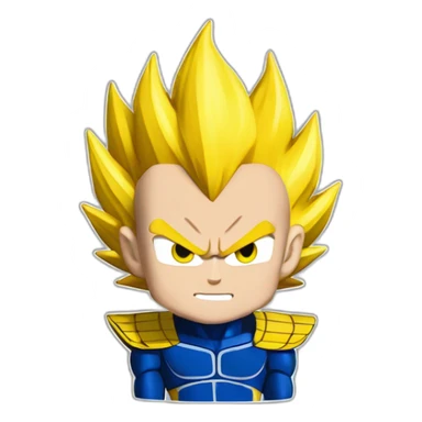 super sayain vegeta sticker