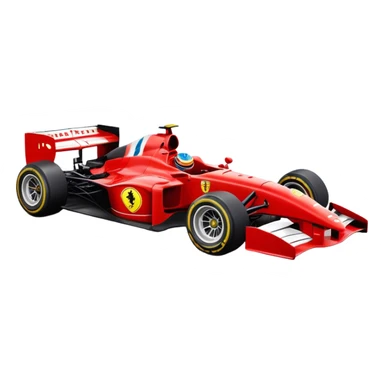 Red f1 ferrari car sticker