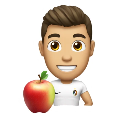 Cr7 qui mange une pomme  sticker