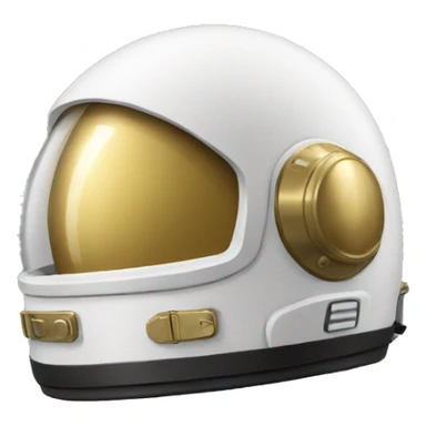 astronaut helmet only with gold visor sticker