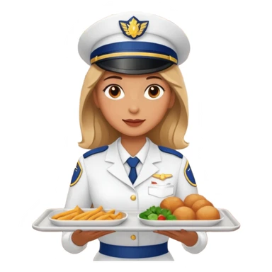 woman serving food in a restaurant sticker