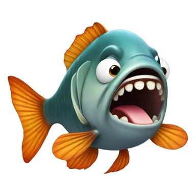 Fish with big lips sticker
