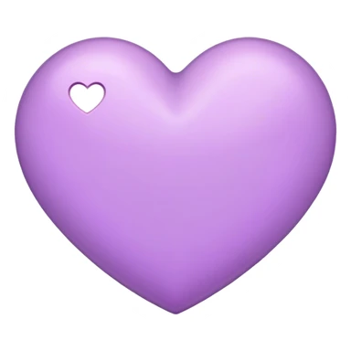 Heart with light purple  sticker