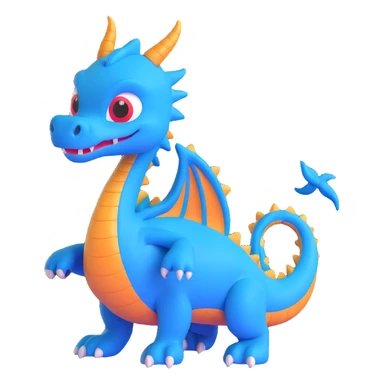 blue dragon sticker