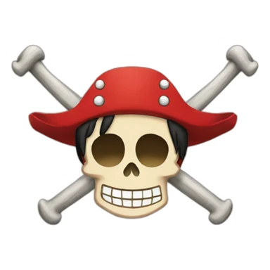 luffy pirate flag sticker