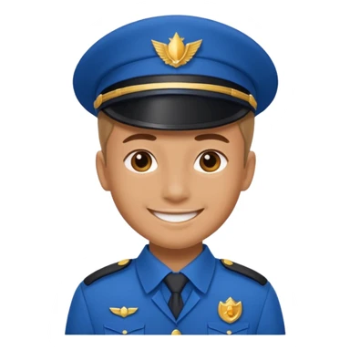 blue uniformed  sticker