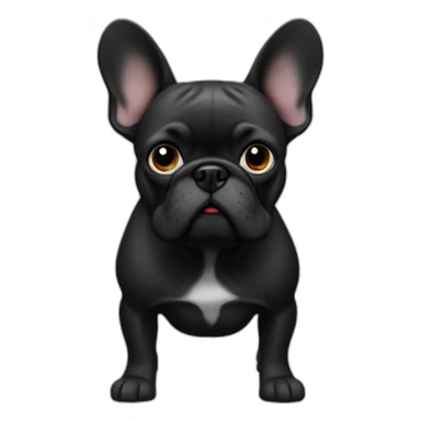 Bouledogue français noir sticker