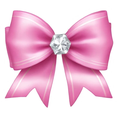 pink bow with diamonds  sticker