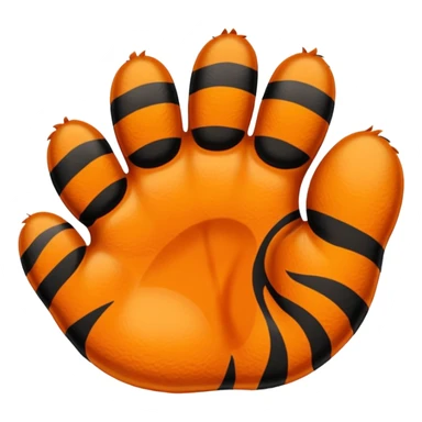 horanghae tiger paw sticker