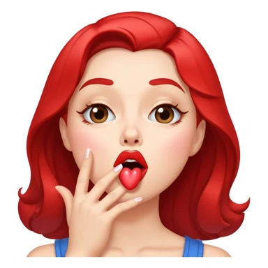 Blowing a kiss excessively  sticker