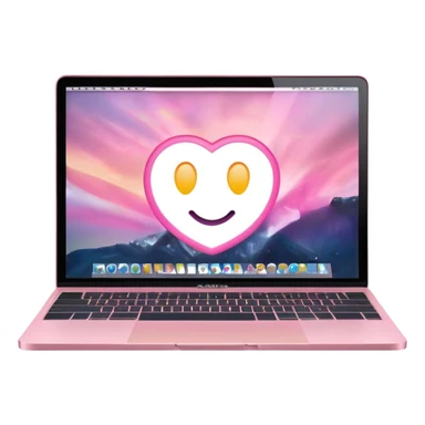 Create me a pink mabook desktop laptop screen sticker
