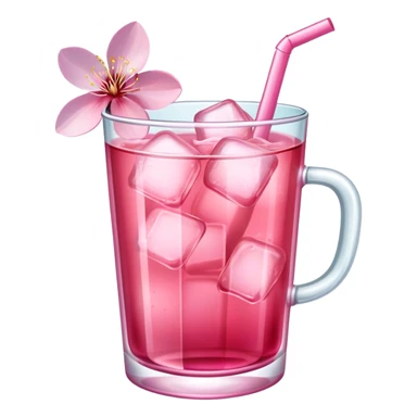 Cherry Blossom ice tea sticker