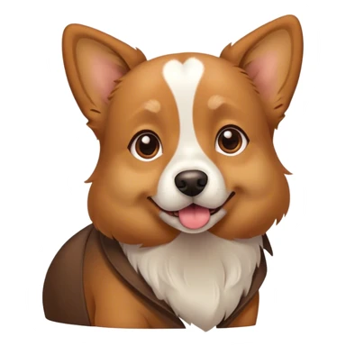 Dog being in love sticker