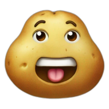 Patate tirant la langue sticker