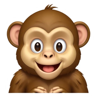Goofy looking monkey  sticker