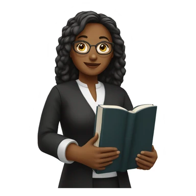 Female pastor with bible sticker