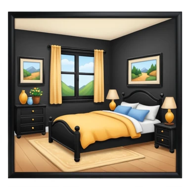 bedroom picture sticker