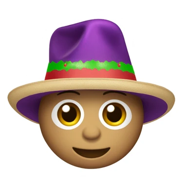 monito con sombrero navideño sticker