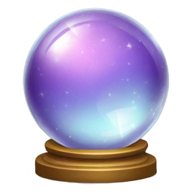crystal ball sparkles sticker