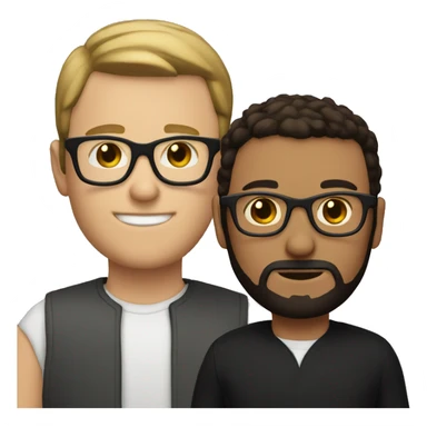 white male with brown beard with black glasses wearing a black gap sticker