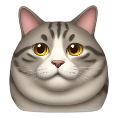 Really fat cat sticker