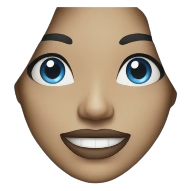 jazz singer with blue long hair, woman, 43 years old sticker