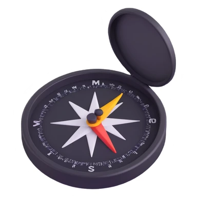 compass navigation tool sticker