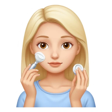 Face care girl sticker