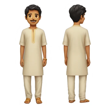 15 years boy in kurta pujma  sticker