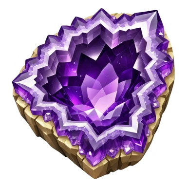 amethyst geode sticker