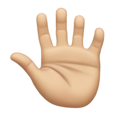 Hand with ring finger pointing down  sticker