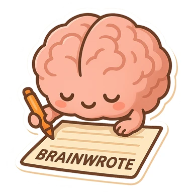 brainwrote sticker