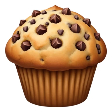 muffin with chocolate chips sticker
