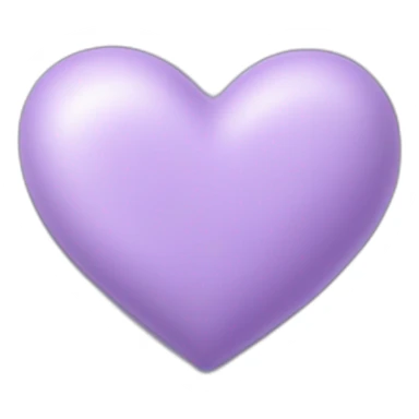 lavender color heart sticker