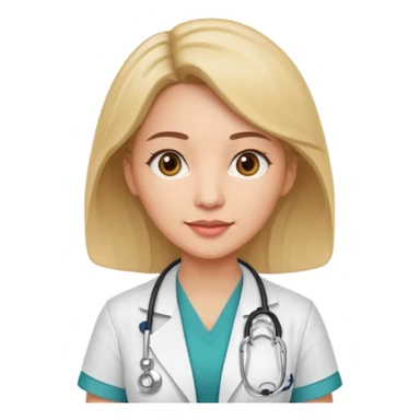 female doctor emoji obsttrician sticker