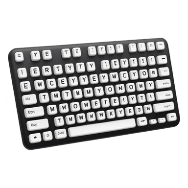 keyboard emoji with code symbols, easy to recognize sticker