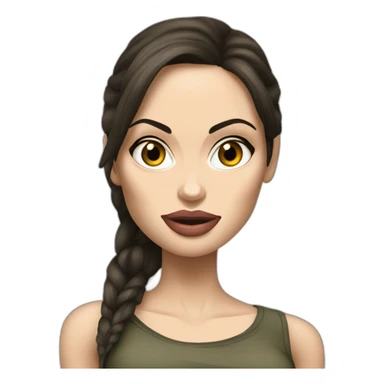 Angelina Jolie Lara Croft sticker