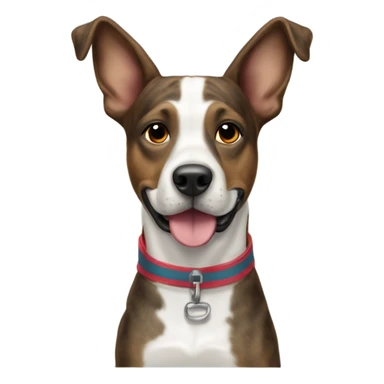 Belgium Malenois dog brindle skiing  sticker