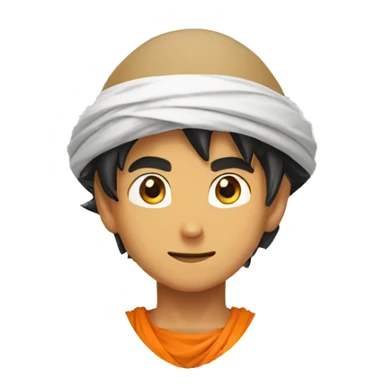 Goku with arab hat  sticker