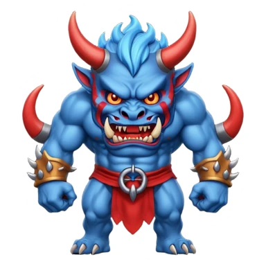 blue oni sticker