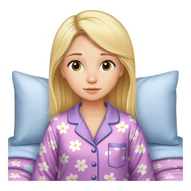 Girl going to bed sticker