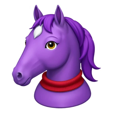 Purple horse wearing red sweater

 sticker