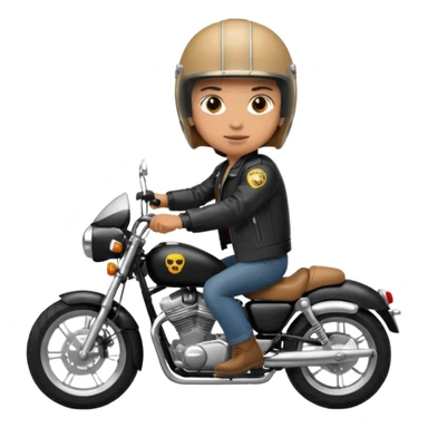 rider riding motorbiker sticker