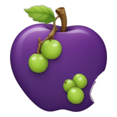 apple-logo-but-grape sticker