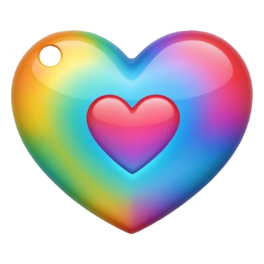 cœur, multicolore sticker