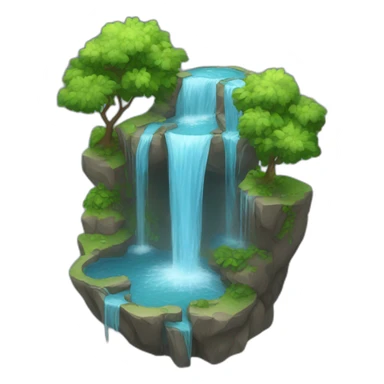 water fall sticker